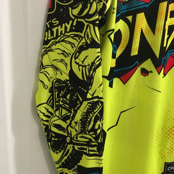 O'NEAL Long Sleeve Neon Yellow Shirt Men's Small - Picture 6 of 10
